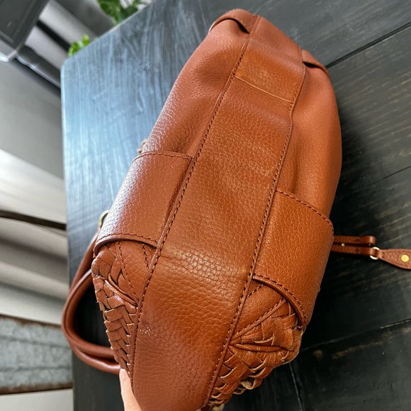 Cole Haan Village Weave Cognac Brown Hobo Bag - Picture 7 of 16